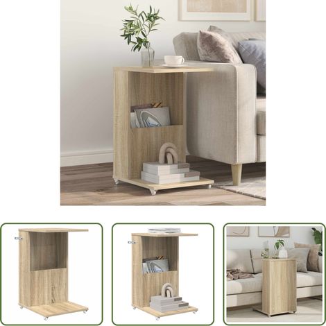 Beistelltisch Sonoma-Eiche - Beistelltisch Sonoma-Eiche 40 x 35 x 60 cm Holzwerkstoff (1/5)