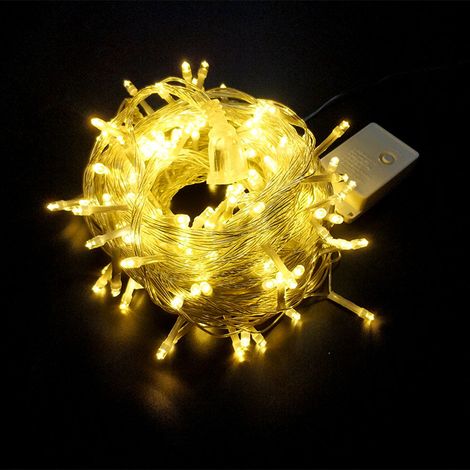 Guirlande lumineuse LED 10m, 100 lumières pour sapin de Noël, décoration intérieure/extérieur, fête (1/3)