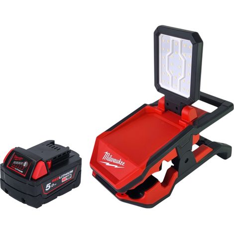Milwaukee M18 PAL2-501 Lámpara de batería 18 V 2000 lm IP20 + 1x batería 5.0 Ah - sin cargador
