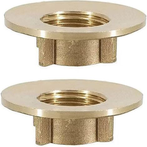 Lot de 2 écrous de montage de robinet, outils de réparation de robinet de lavabo, fermeture anti-desserrage, écrou de verrouillage pour robinets de cuisine (A) (1/5)