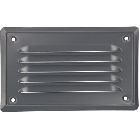 Kotarbau – Grille de ventilation 165 x 100 mm en acier galvanisé – Résistante à la corrosion – Moustiquaire anti-insectes – Pour intérieur et extérieur