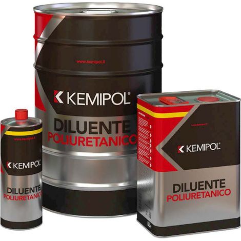 Kemipol Diluente poliuretanico K1 diluizione vernici poliuretaniche Metallo Legno 1 lt (1/4)