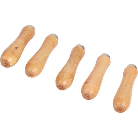 Lot de 5 manches de lime en bois confortables, accessoires de rechange pour outils de bijouterie (1/5)