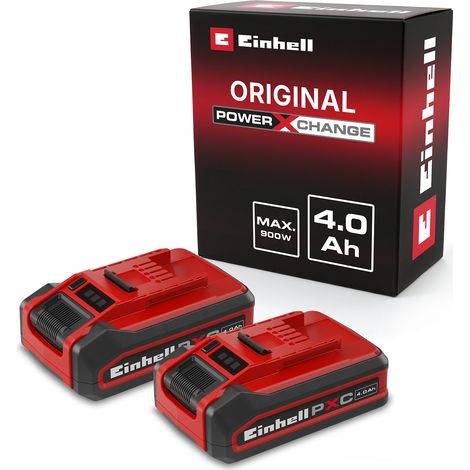 Einhell Power X-Change PLUS Akku 18V 4Ah – Twin-Pack mit 2 Akkus – Li-Ion, Ladestandskontrolle, für 36V Geräte (1/5)