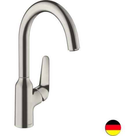 hansgrohe Focus M42 Monomando de cocina 220, 1 chorro, 71802800 (1/5)
