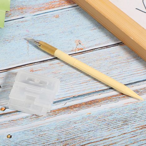 Couteau à graver pour tampons en caoutchouc, couteau à stylo, couteau à graver pour autocollants de journaling DIY (1/5)