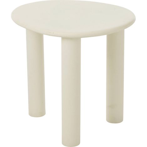 Table d'appoint blanche design épuré en bois pour salon moderne - Blanc mat élégant (1/5)