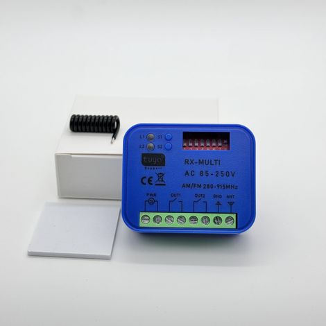 Zigbee und WiFi intelligenter zweistufiger Schalter mit Zeitfunktion, Universalspannung 85–250 V AC, breiter Frequenzbereich (280–915 MHz), Multifrequenzsteuerung – blaue Farbe-lsw