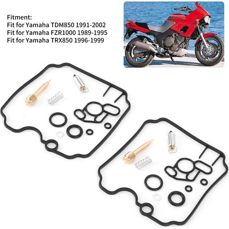 Motorradvergaser-Reparatursatz 18-5184 (ein Paar) kompatibel mit YAMAHA TDM850, FZR1000 und TRX850