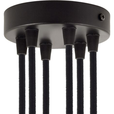 Kit rosone cilindrico in metallo a 6 fori