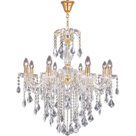 Lampadario CHATEAU glamour oro cristallo 8xE14 Zuma Line (1/3)