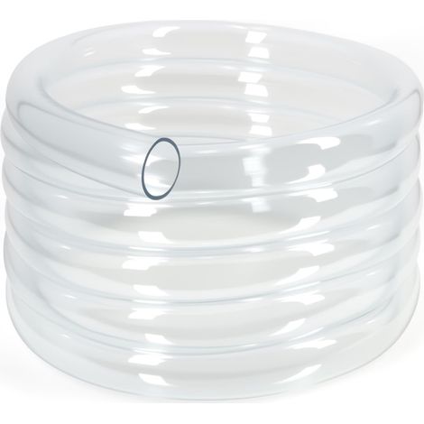 Tuyau Flexible en PVC de 16 x 18 mm, Tube en Plastique Transparent de 5 Mètres, Tuyau à Paroi Mince d'une Épaisseur de Paroi de 1 mm (1/5)