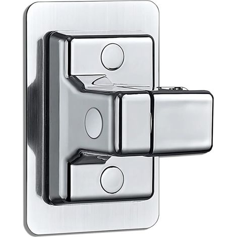 AMXCNOY Wandmontierter Duschkopfhalter, starker und verstellbarer Klebe-Duschkopfhalter für Badezimmer, keine Bohrung erforderlich und wasserdichte Wandmontage, universeller Duschkopfhalter (Silber) (1/4)