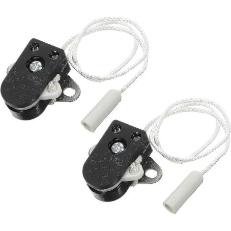 Lot de 2 lampes murales de rechange avec interrupteur à tirette et cordon d'éclairage (1/2)