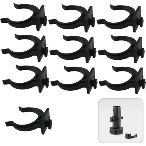 10 Crochets En PVC Pour Plinthes De Cuisine – Clips Universels Pour Pieds Et Plinthes – Montage À Ressort – Installation Facile Et Supports Résistants (1/5)