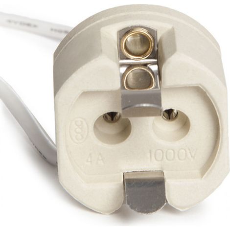 Portalámparas Cerámico G12 Cable 160Mm 180ºc
