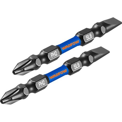Set 2 Puntas de Impacto PH2 y SL6 65 mm Wadfow (1/3)
