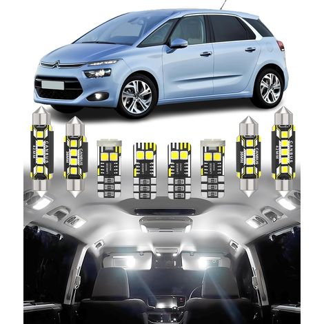 6PCS 6pcs C4 B5 Hatchback Coupe Saloon 2004-2010 / C4 Picasso / C4 Grand Picasso MK1 2007-2013 LED Interior Lighting Kit White 6000K (1/5)