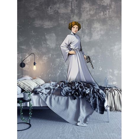 Komar Star Wars XXL Princess Leia 127 x 170 cm, Stickers pour les murs 12408 (1/3)