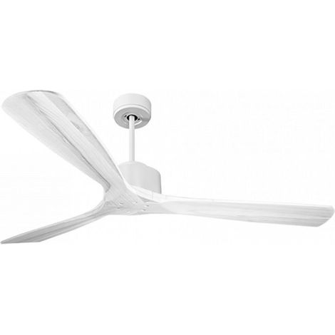 Modulo de KlassFan - Super destratificateur et ventilateur DC 166 cm Blanc pales bois blanc sans Lumière  30 à 60 m²