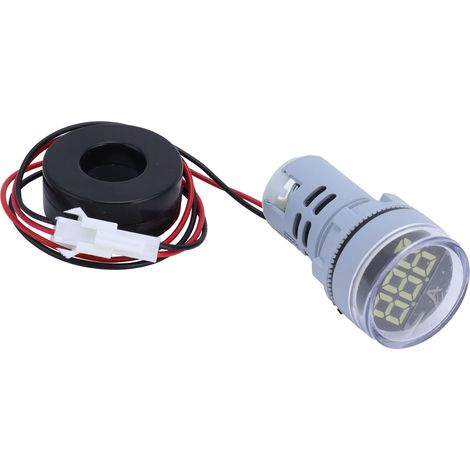 Ampèremètre numérique universel, voyant lumineux, 220 V CA, AD16-22DSA, blanc (1/5)