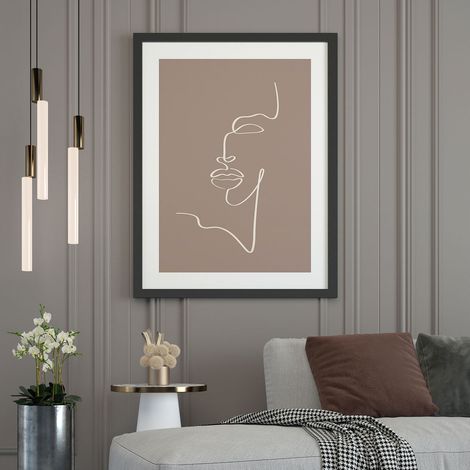 Affiche / Poster - Femme Abstrait - 21x29,7 cm - Bordure noire (1/5)