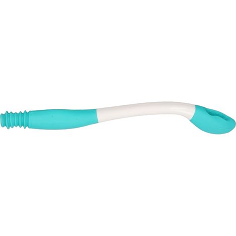 Outil d'aide aux toilettes de 40 cm avec manche long, flexible et pliable, pour un confort optimal chez les personnes âgées et les femmes enceintes. (1/5)