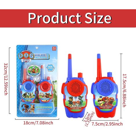 Lot de 2 talkies-walkies pour enfants, modèle Pat' Patrouille sans fil-AquaForge (1/5)