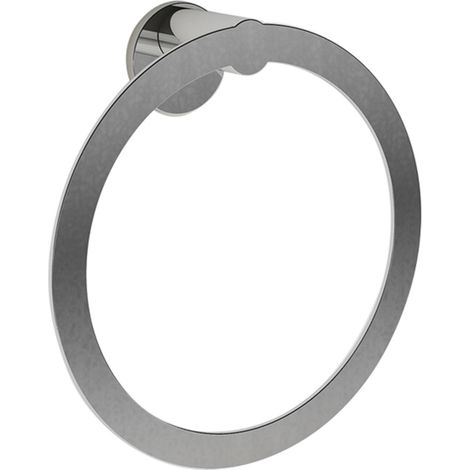 Portasalviette redondo de metal cromado 18 x 18,5 x 5,5 cm (1/3)