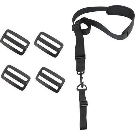 Harnais de Débroussailleuse Sangles D'épaule Réglables Harnais Professionnel Universel Bandoulière Tondeuse Nylon pour Débroussailleuse, Tondeuse à Gazon (Livré avec 4 boucles de rech (1/5)