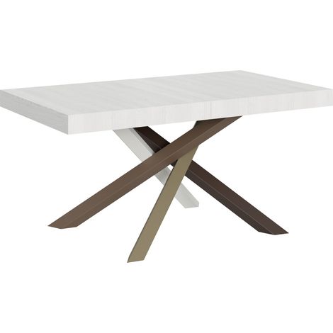 Tavolo Allungabile 160-420x90x77 cm Volantis Bianco Frassino (1/5)
