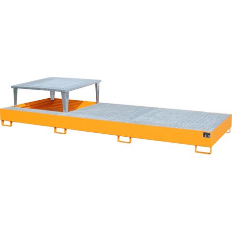 Bauer Südlohn Bac de récupération AWA 31, peint, orange jaune