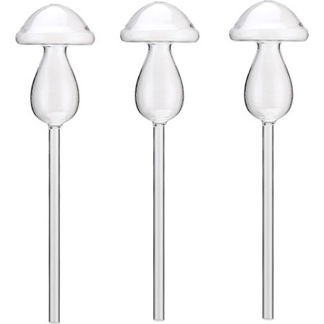 [Automatisches Pflanzenbewässerungssystem] 3-teiliges Set selbstbewässernder Glaskugeln, kleines Fassungsvermögen von 250 ml, für Zimmer- und Gartenpflanzen (1/5)