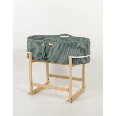 Cesta Moisés boho hecha a mano con cuna - laurel (1/5)