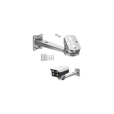 Support Camera,Support Camera Exterieur Acier Inoxydable,Support De Caméra De Surveillance Réglable 360° Support De Bras D'extension pour Caméras De Surveillance Intérieures Et Extérieures