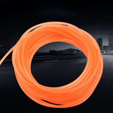 Cinghia rotonda liscia in poliuretano PU arancione per trasmissione (5 mm x 10 m) (1/5)