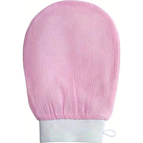 1x Tiefe Peeling Handschuhe Körperpeeling Bad Dusche Weiß (1/5)