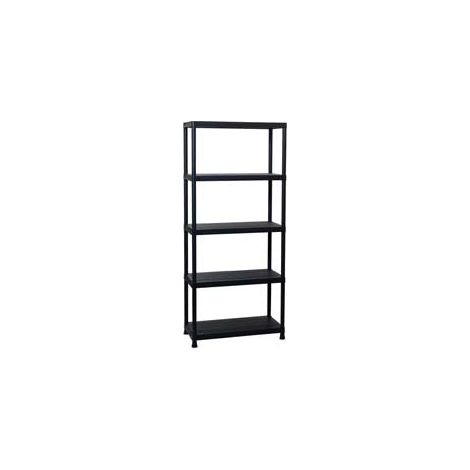 Scaffale Universal 84-5 Per Interni Con 5 Ripiani Nero Art.133 - cm.80x40x180h.