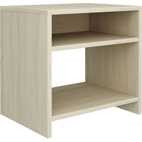 Maison Exclusive - Mesita de noche madera contrachapada roble son (1/5)