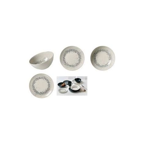 Plato postre Ritzenhoff & Breker cecina graphit 20,5 cm pack 6