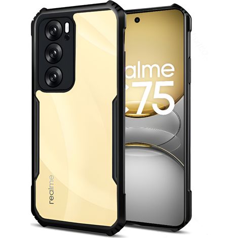 Schutzhülle für Realme 14X / Realme C75, stoßfest, Hybrid, Schwarz (1/5)
