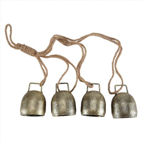 Carillon portatif en métal, clochette vintage en forme de vache, cloche de Noël (1/5)