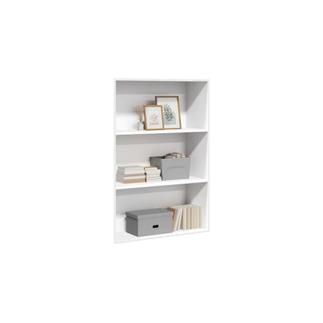 Bibliothèque blanc 80x30x114 bois d'ingénierie (1/5)