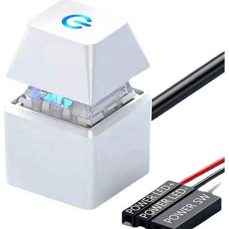 1 Interrupteur d'alimentation PC, bouton mécanique rétroéclairé, interface plug-and-play, pour bureau et jeux(Q3 : Nouveaux produits pour le mois d'août) (1/5)