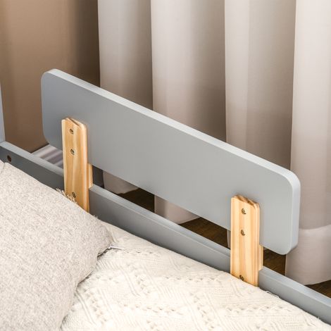 Lit enfant 3-6 ans décor lune et étoiles, 143x76x49 cm, panneaux MDF et aggloméré (1/5)