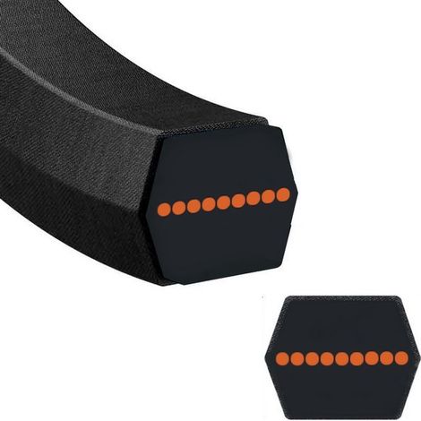 Courroie pour moteur thermique hexagonale 754-04175 – Longueur 92cm – Compatible tracteurs de pelouse MTD et autres marques