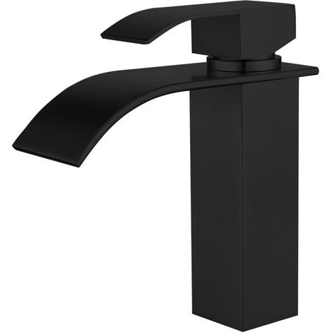 Robinet cascade en acier inoxydable 304, robinet carré pour lavabos et éviers (1/4)