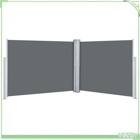 Auvent latéral rétractable - FAFEICY - 48486 - Anthracite - 140 x 0-1000 cm - Enroulement automatique (1/5)