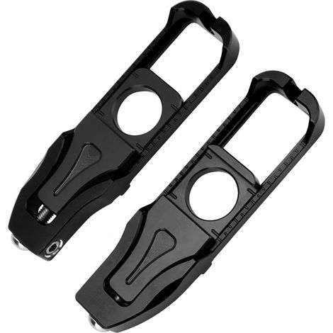 Paire de tendeurs de chaîne gauche et droit de rechange pour moto Yamaha YZF R6 2017-2020 (noir) (1/5)