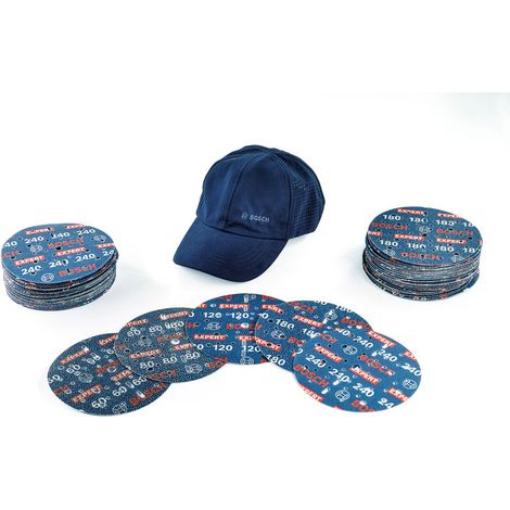 Kit abrasif EXPERT 0780 150 mm + casquette - BOSCH - 061599766U
